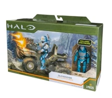 World of Halo Gungoose Vehicle With Spartan Celox 3.75" Action Figure NEW