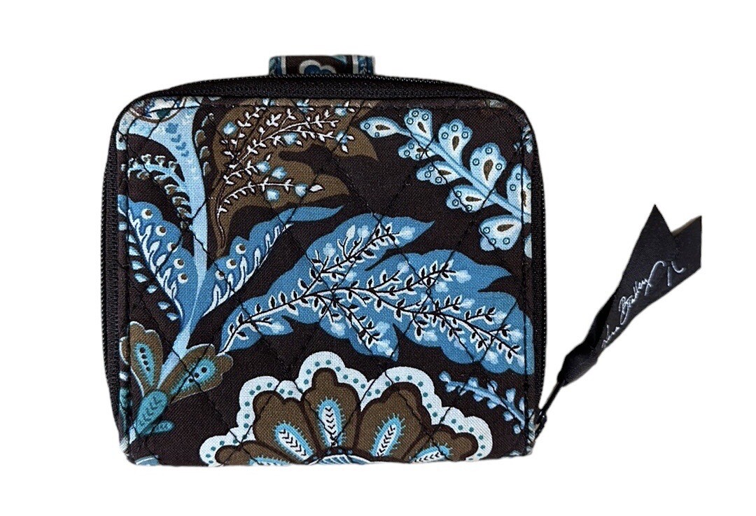 Vera Bradley Java Blue Brown Turquoise Retired Pa… - image 7