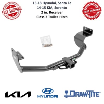 Draw-Tite 75772 Trailer Hitch Class III, 2 in. Receiver Fits Sante Fe & Sorento