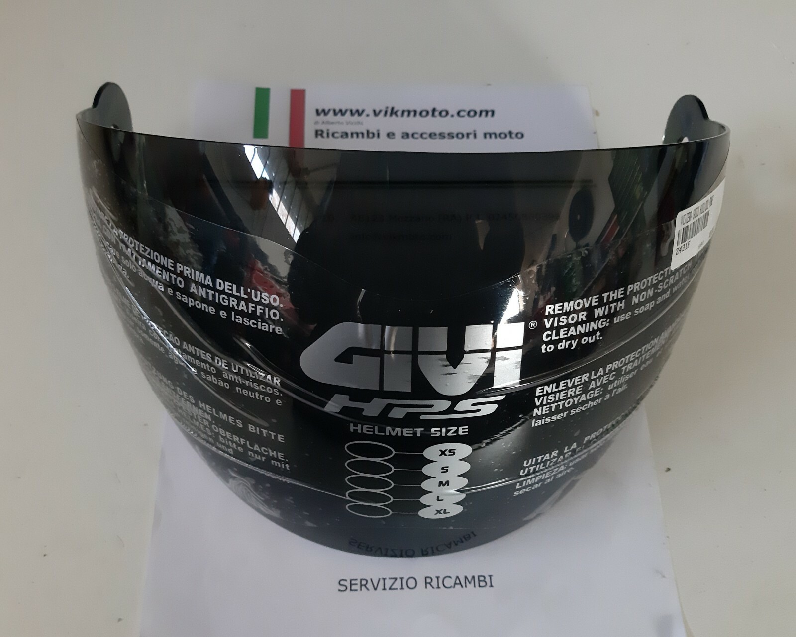 VISIERA GIVI CASCO H101/201 fumè Z431F antigraffio