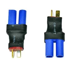 2 PCS No Wire  Male Deans T-Plug  To  Female EC5  Adapter Connector