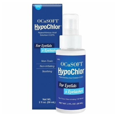 OCuSoft HypoChlor Solution For Eyelids & Eyelashes Soothing Non-Toxic 2 fl oz