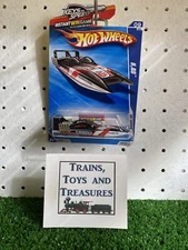 2010 Hot Wheels #77 HW Garage 9/10 H2GO Black/White w/Chrome MW Spoke Wheels