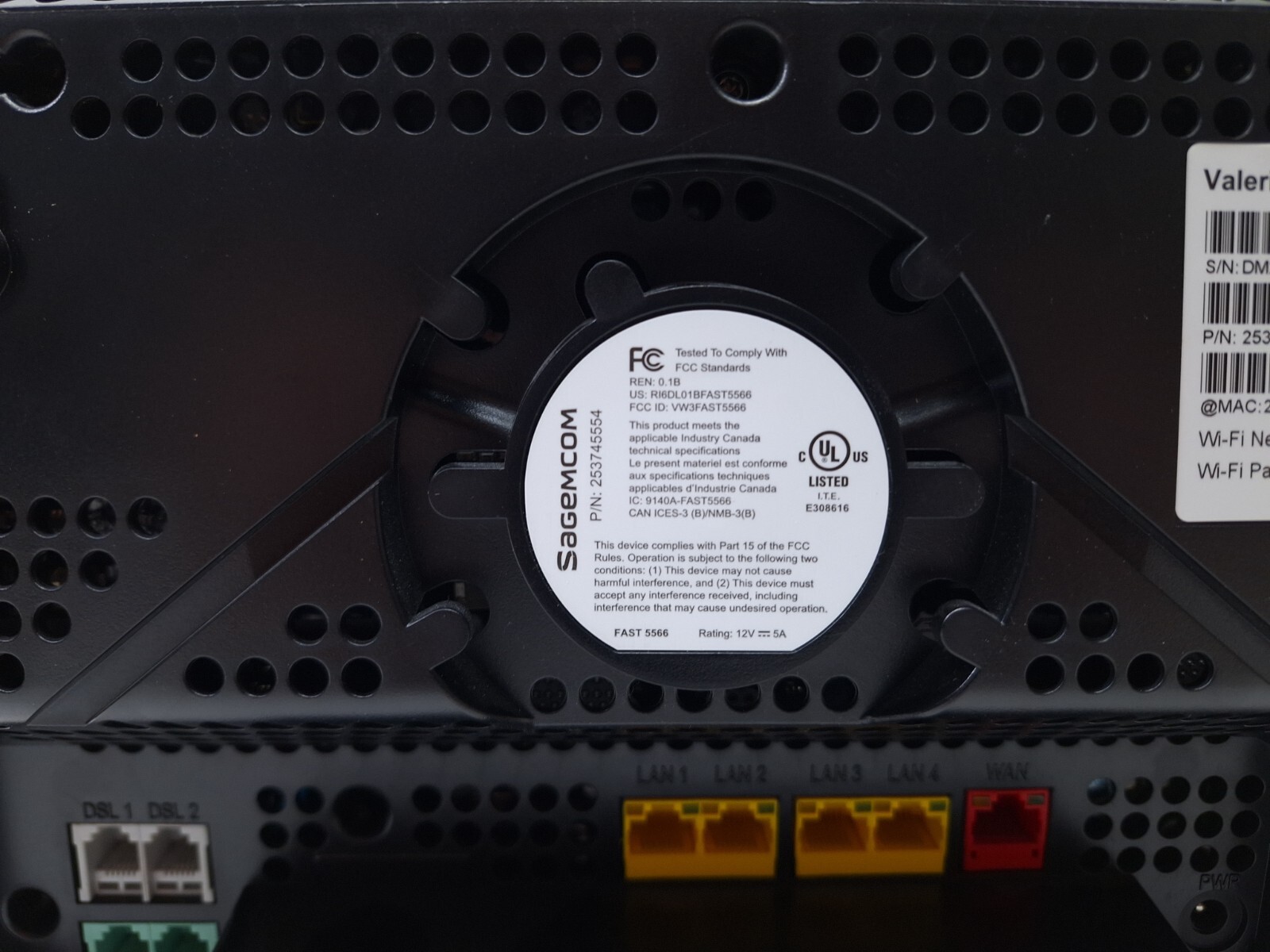 Fast 5566 Valerie Home Hub Modem & WiFi Router Black eBay