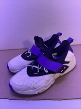 NIKE AIR HUARACHE DRIFT PRM Premium White Black Hyper Grape Punch men US 9