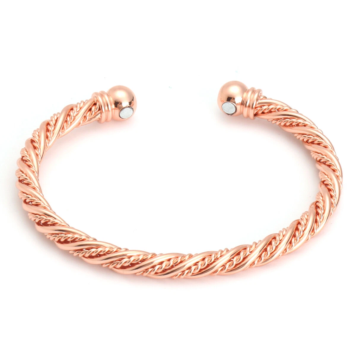 Pure Solid Copper Strong Magnetic Therapy Bracelet For Arthritis Pain Relief AU