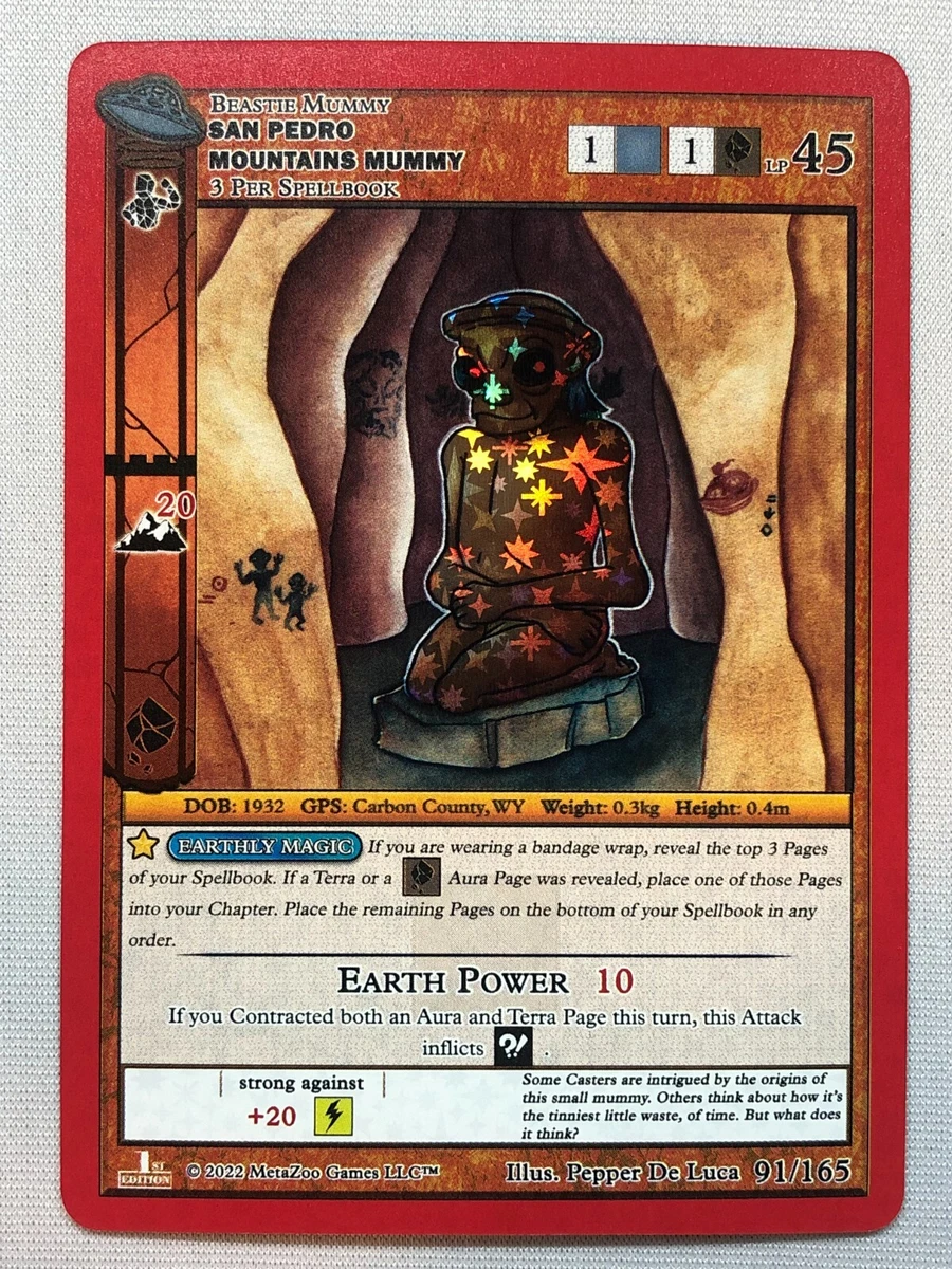 MetaZoo UFO: First Edition San Pedro Mountains Mummy 091/165 Reverse Holo  NM/M | eBay