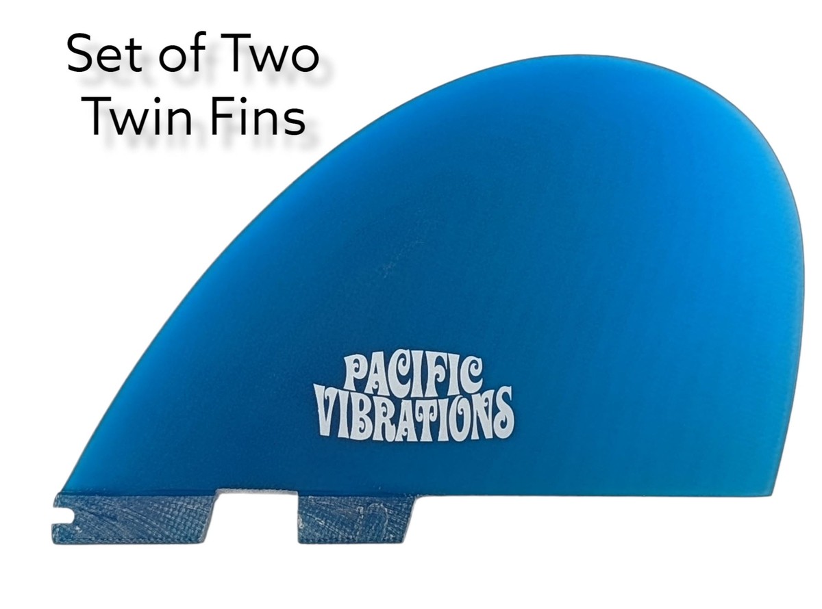 Pacific Vibrations Surfboard Fins Half Moons twin fin fits FCS2 | eBay