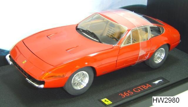 FERRARI 365 GTB-4 DAYTONA COUPE RED by HOT WHEELS ELITE 1:18