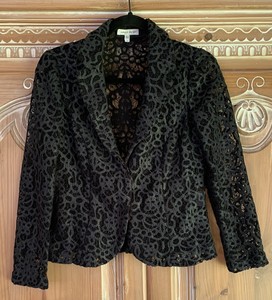 navy lace blazer