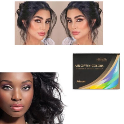 Air Optix Colors von Alcon, 2 Monatslinsen pro Box (- Werte)
