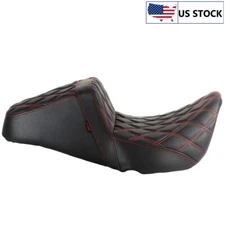 Road Glide Electra Glide Seat For Harley 1997-2007 Rider Passenger Red Stitch US