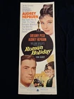 ROMAN HOLIDAY  original U.S INSERT- AUDREY HEPBURN