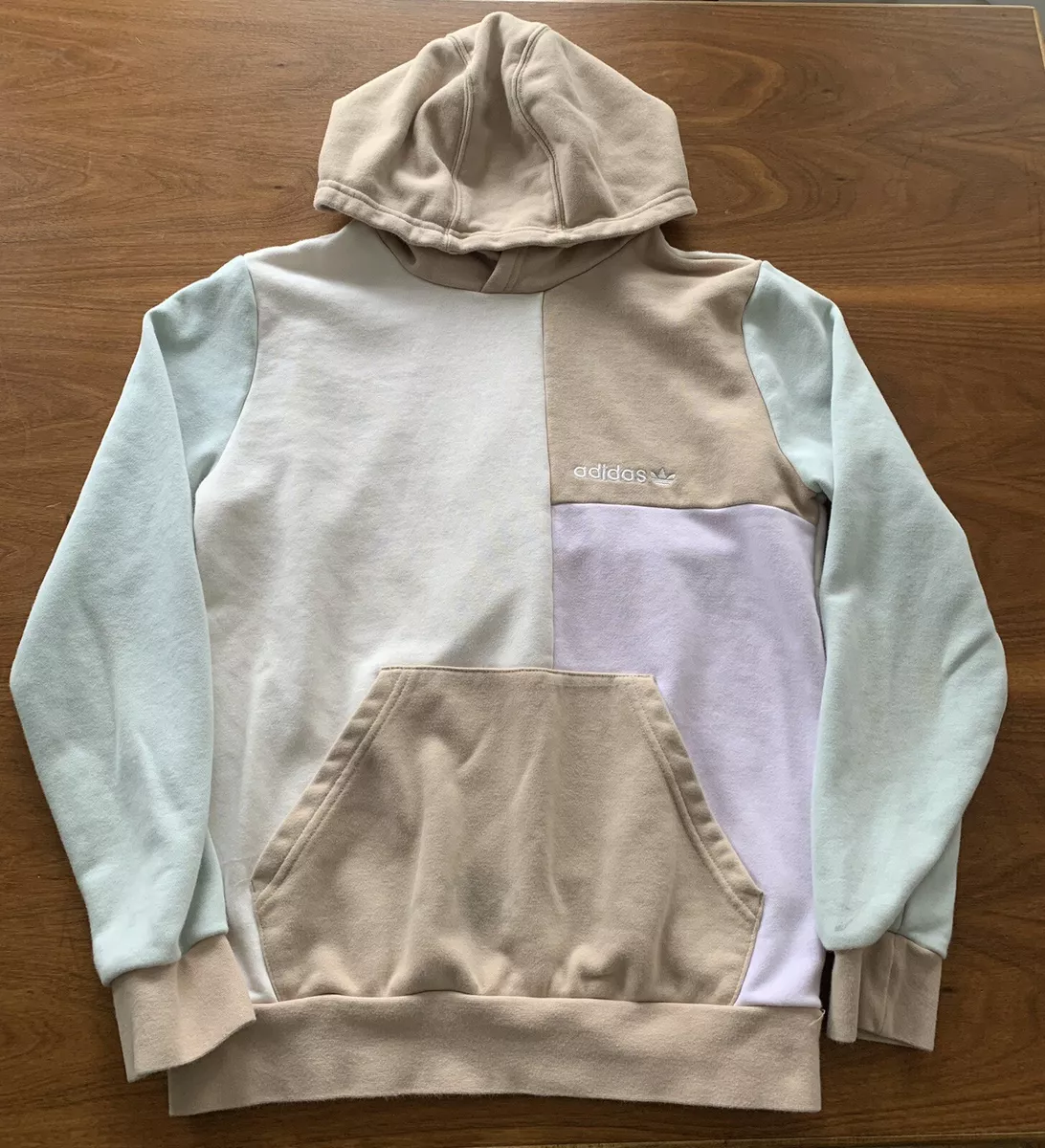 adidas Colorblock Hooded Sweatshirt - Grey