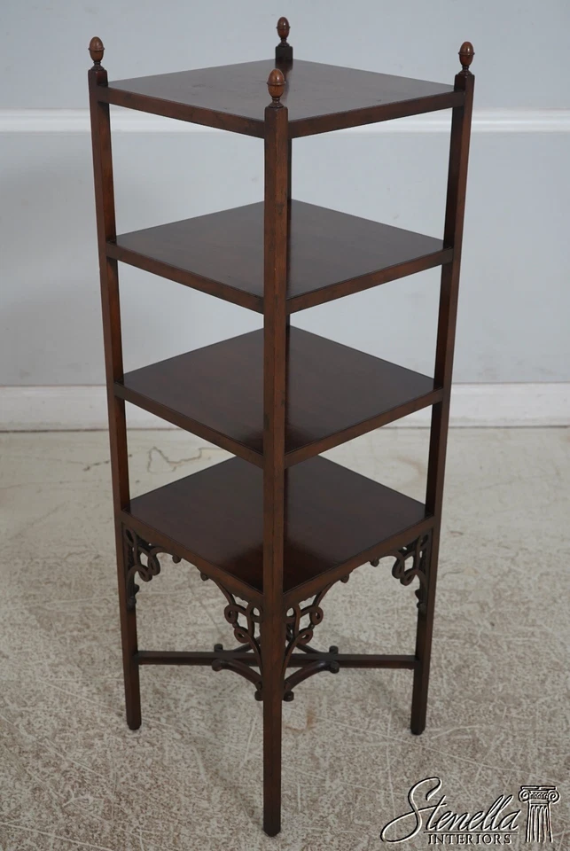 L67900: BAKER Chippendale Mahogany 4 Tier Etagere Shelf - Image 2 of 4
