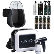 Naked Sun Onyx Spray Tan Machine with Norvell Tanning Solutions, Pro Pack and