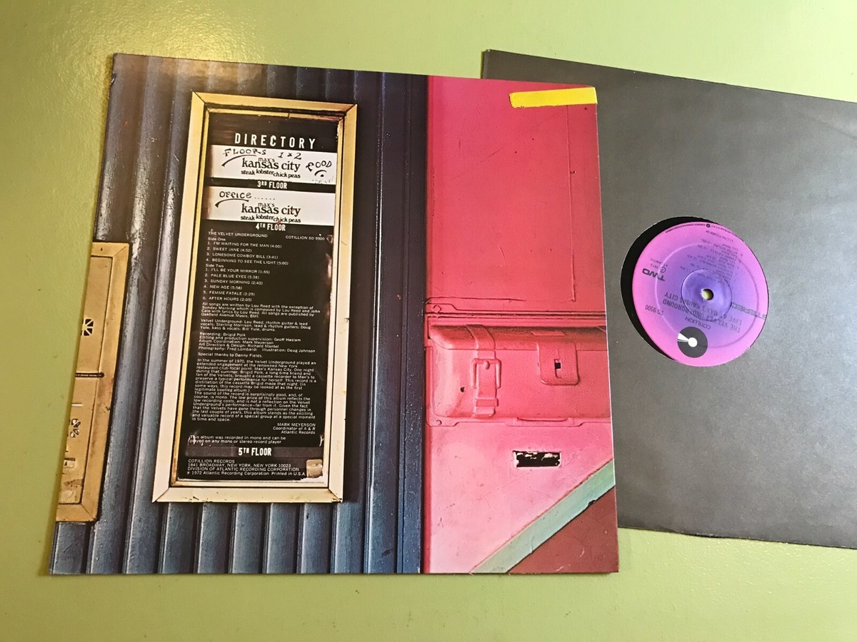 Velvet Underground Live At Max's Kansas City LP 1974 Cotillion re