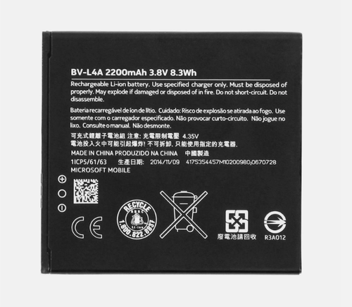 BATTERIE NOKIA BV-L4A pour nokia lumia 830 / nokia lumia 535 2200mAh - Photo 3 sur 5