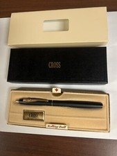 Cross Classic Black Lacquer Ballpoint Pen W Chrome New In Box
