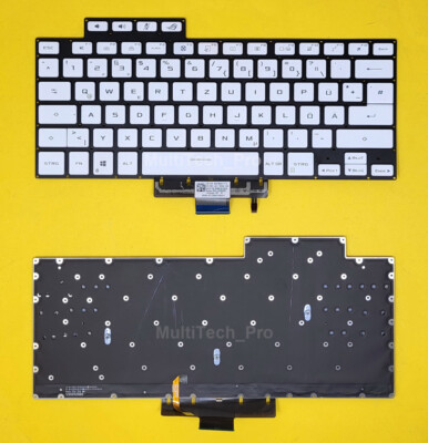 DE Tastatur Asus ROG Zephyrus G16 M16 (2021) GU603 GU603H Beleuchtung - Weiss -