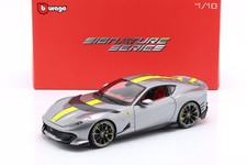 Bburago - 1:18 Ferrari 812 Competizione 2021 Silver / Yellow - Signature Edit...