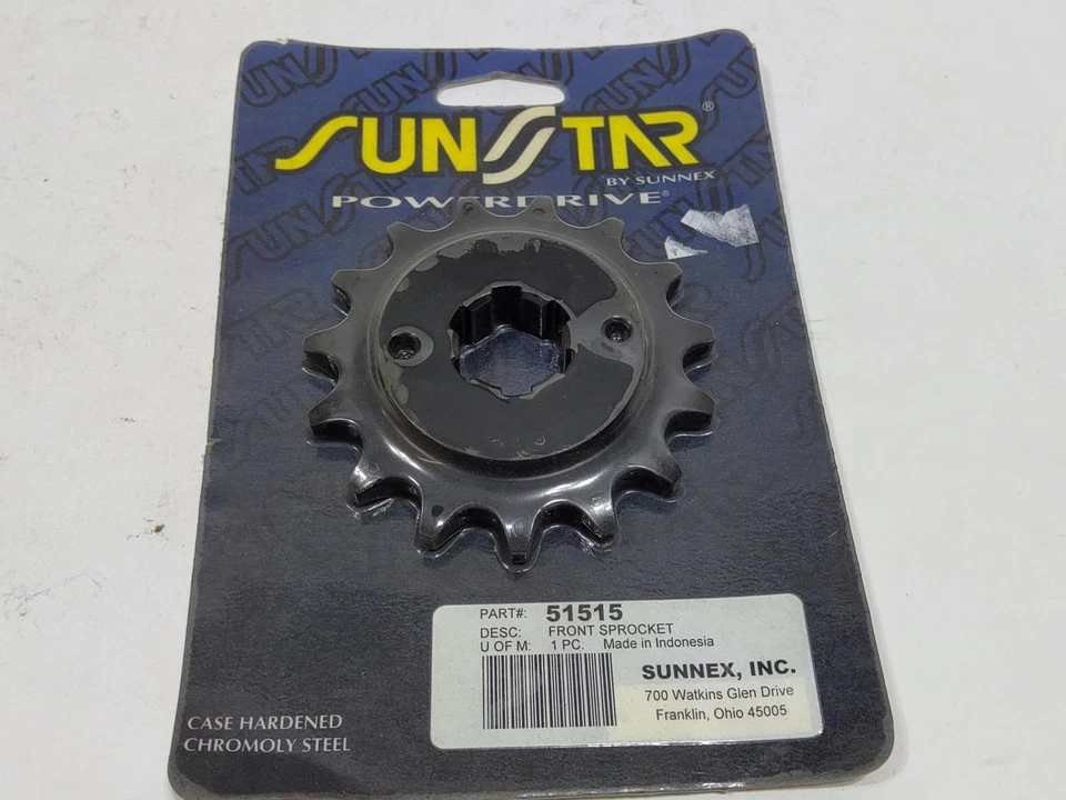 Sunstar C/S PIÑÓN 530 15T dientes delantero 1984-1986 Honda VF500 NS400R 51515 Foto 2 de 2