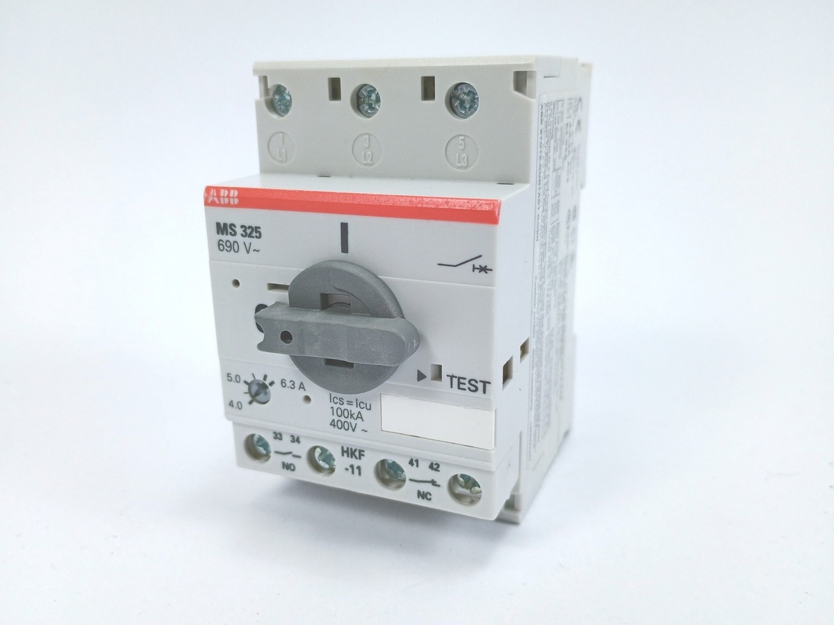 ABB 1SAM150005R0009 MS325-6.3-HKF11 690V Motor Starter 4-6.3 ABB 1SAM150005R0009 MS325-6.3-HKF11 690V Motor Starter 4-6.3
