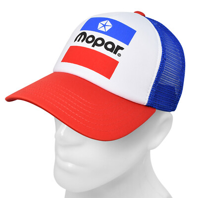 専用ページ2 Mopar Logo White Front Red Visor Mesh Baseball Hat for Dodge Jeep
