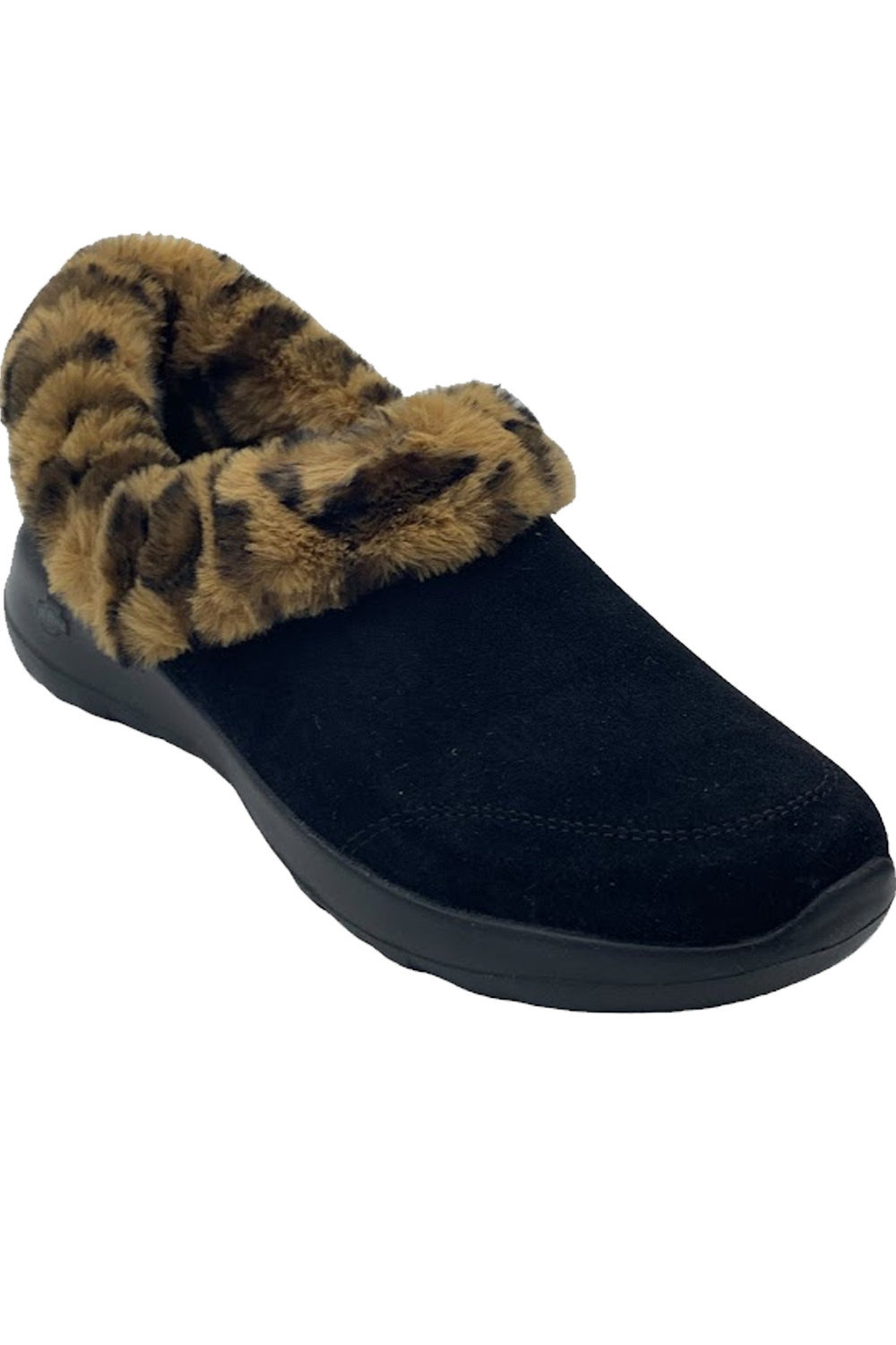 skechers on the go joy suede and faux fur clogs