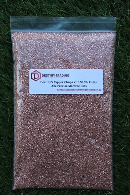 Destiny's Copper Chops 5lb Bag Granulated 99.9% Purity & Precise Machine Cut 