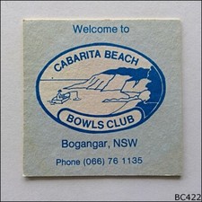 Cabarita Beach Bowls Club Bogangar Coaster (B422)