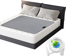 Grounding Mat for Better Sleep - Cotton  Silver Fiber, 35"x50", Grey