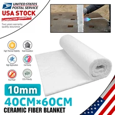 Ceramic Fiber Insulation Blanket, 2500F, Fireproof Insulation 0.4" x 16"x 24”