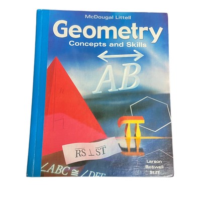 Rare Geometry Concepts & Skills Student Text McDougal-Littell HC Book Large Type