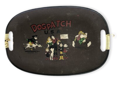 1968 Andy Capp Lil Abner Dogpatch USA plastic serving tray - Dogpatch USA Amuse