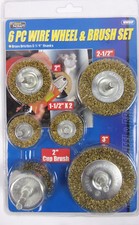 Power Pro Craft 6 Piece Wire Wheel And Brush Set