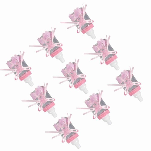 Schokoladenflaschen Partymitgebsel 12 Stück Rosa Babyfeier Dekoration Süße - Photo 21/23