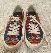 Inkkas Black Spectrum Low Top vegan Handmade Slip On Size 5 Wmns 3 Mens Used