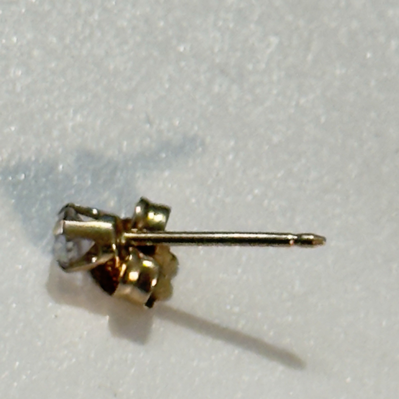 SINGLE Diamond Prong Set 14K  solid yellow gold w… - image 9