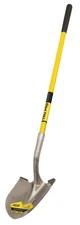 Truper 31198 Tru Pro Round Point Shovel, Fiberglass Handle, 10-Inch Grip, 48-...