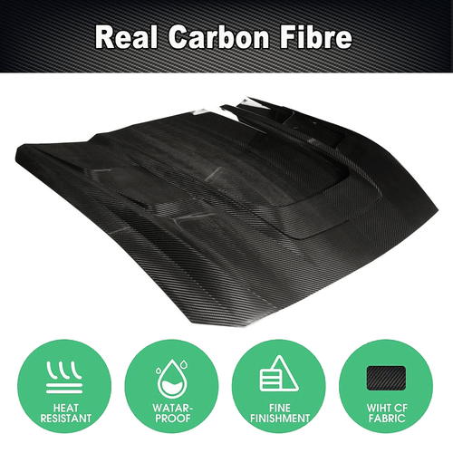 For Ford Mustang S650 GT 2024UP DRY Carbon Front Bonnet Hood Engine Cover Lid - Picture 5 of 9