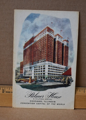 Antique Postcard RPC Real Picture Palmer Hilton Hotel Chicago Illinois New