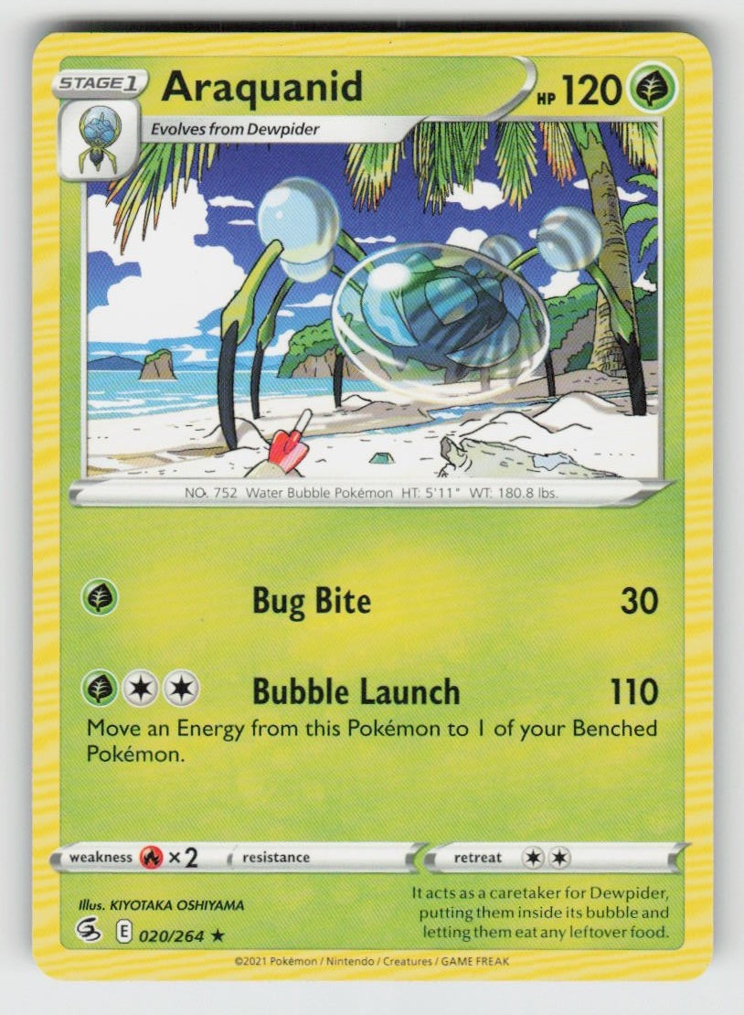 Araquanid 020/264 Rare Fusion Strike Near Mint