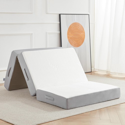 Folding Mattress, 6 Inch Memory Foam Tri-fold Mattress with Breathable & Wash...