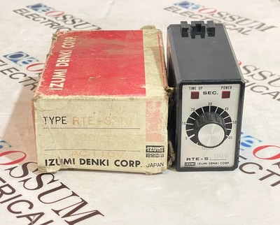IZUMI DENKI CORP. RTE-SP1N ELECTRONIC CR TIMER 0-60S 110VAC FREE FAST SHIPPING