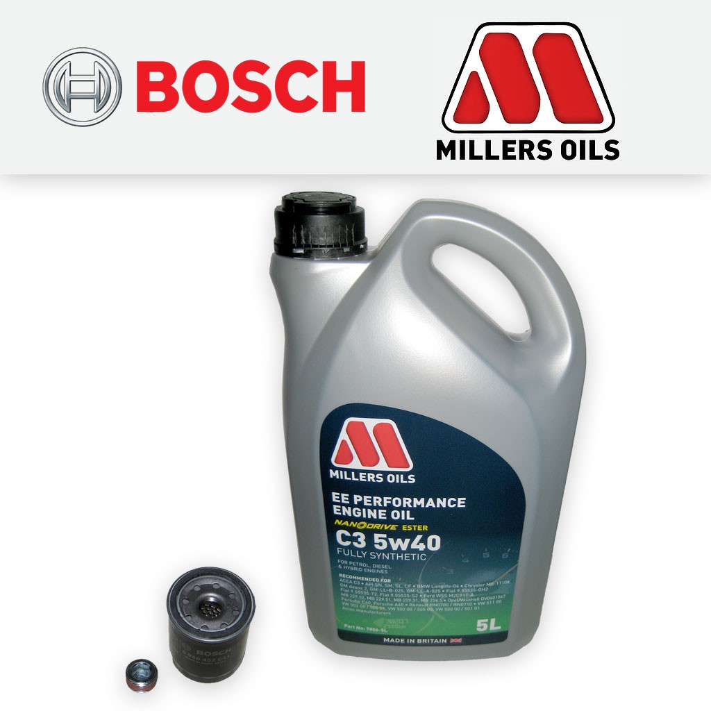 SERVICE KIT FIAT GRANDE PUNTO EVO (199) 1.4 8V PETROL OIL FILTER+OIL (2005-2012)