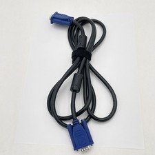 VGA SVGA Monitor Cable D-Sub 15 Pin Male To Male Black Ferrite Core PC