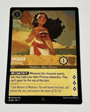 2023 Disney Lorcana The First Chapter Moana Of Motunui 14/204 Foil Rare 1st