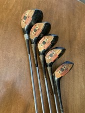 MacGregor VELOCITIZED Tourney BT2W Persimmon Woods Set Original Leather Grips