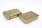 Fx2 Antique WW1 Princess Mary Christmas Tins, 1914 British Military No Contents